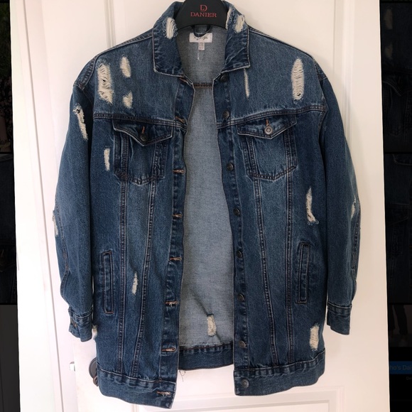 RD Style Jackets & Blazers - RD Style Distressed Denim Jacket